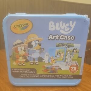 Crayola new portable Bluey Kids Art Kit with Storage Case over 75 pieces